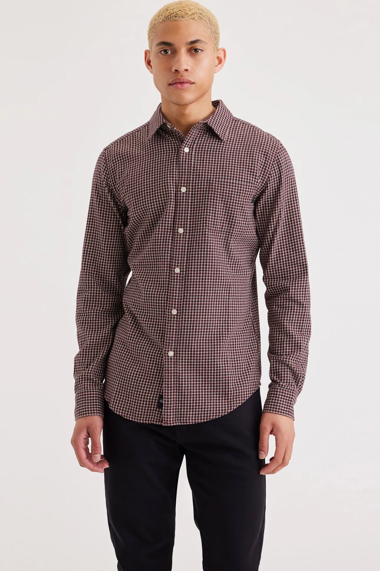 Camisa con botones Slim Fit Icon para hombre