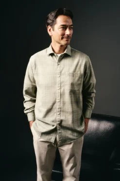 Camisa cuadro sobretintado