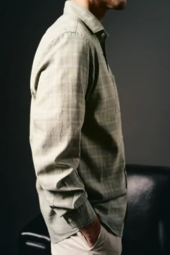 Camisa cuadro sobretintado