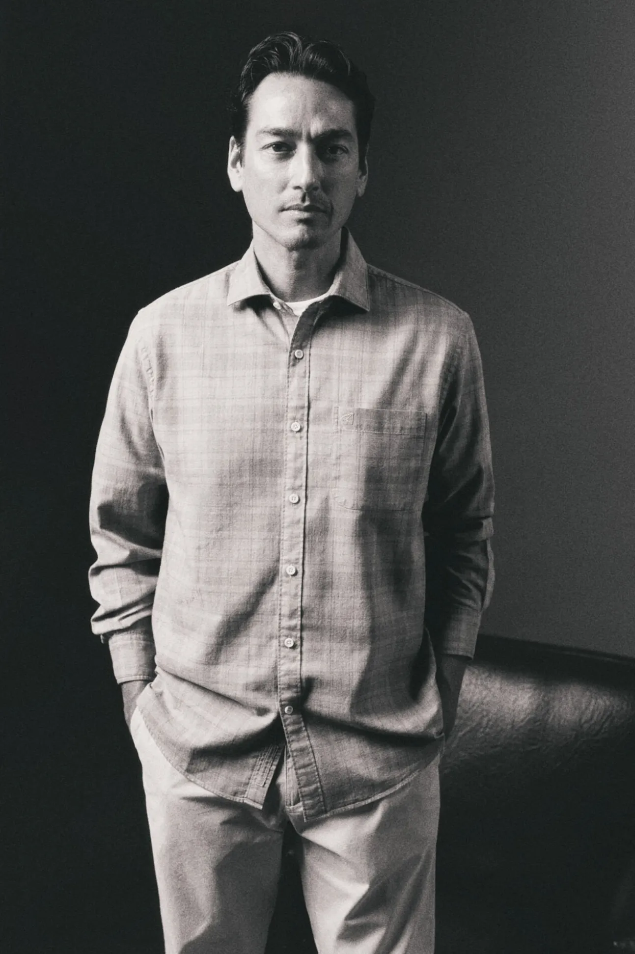 Camisa cuadro sobretintado