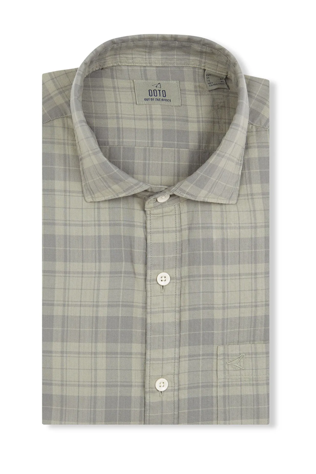 Camisa cuadro sobretintado