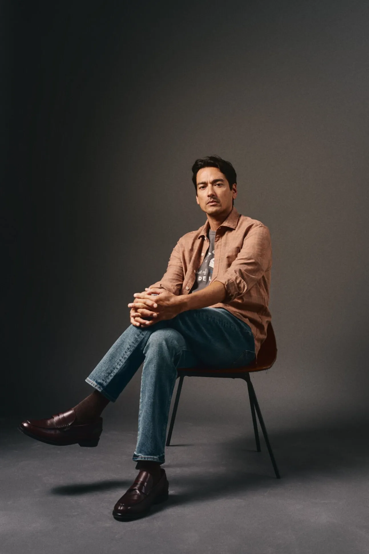 Camisa cuadro sobretintado