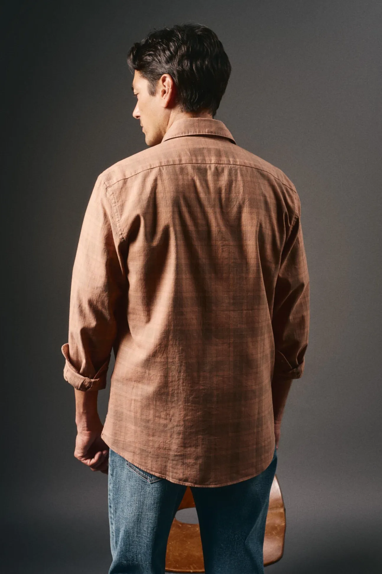 Camisa cuadro sobretintado