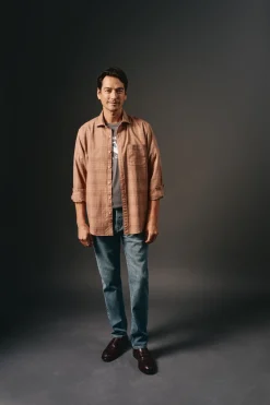 Camisa cuadro sobretintado