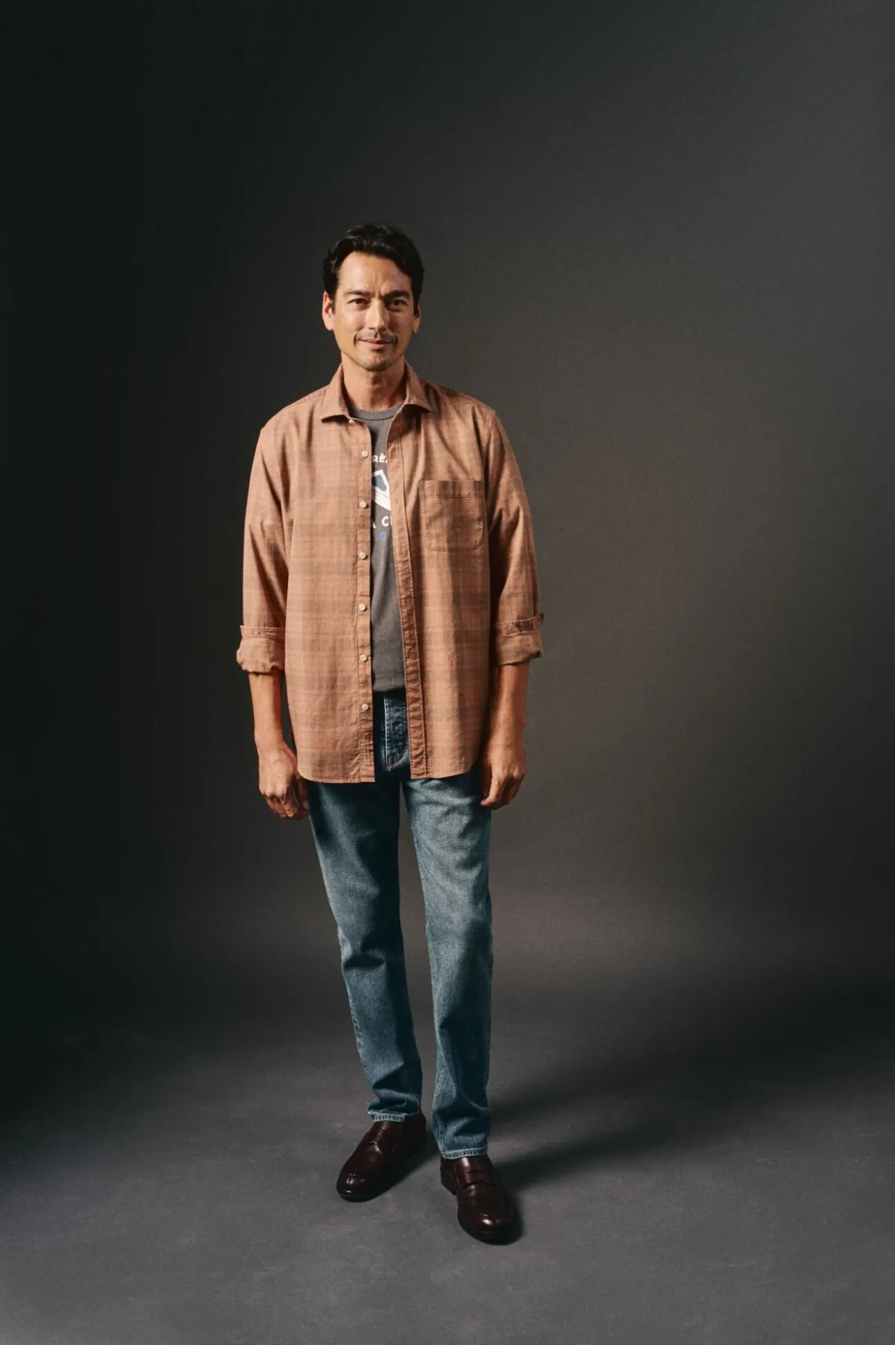 Camisa cuadro sobretintado