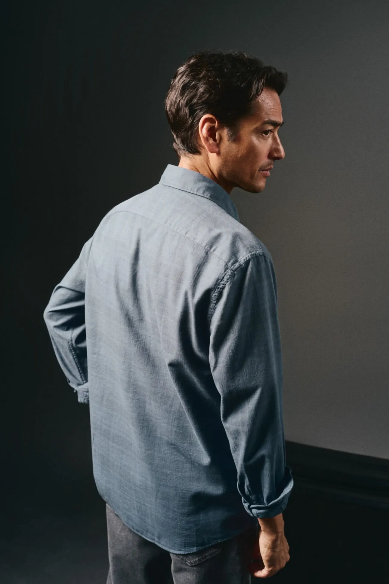 Camisa cuadro sobretintado