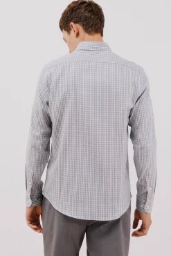 Camisa cuadros algodón tencel