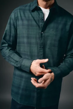 Camisa cuadros franela