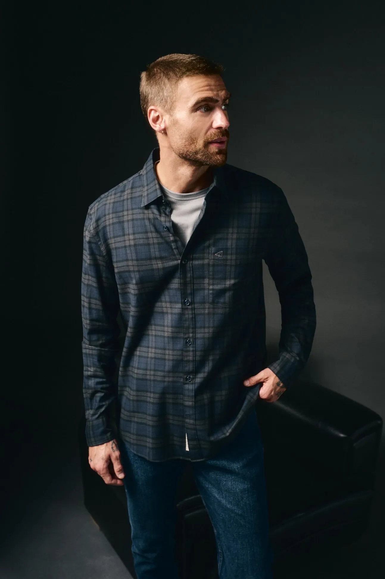 Camisa cuadros franela