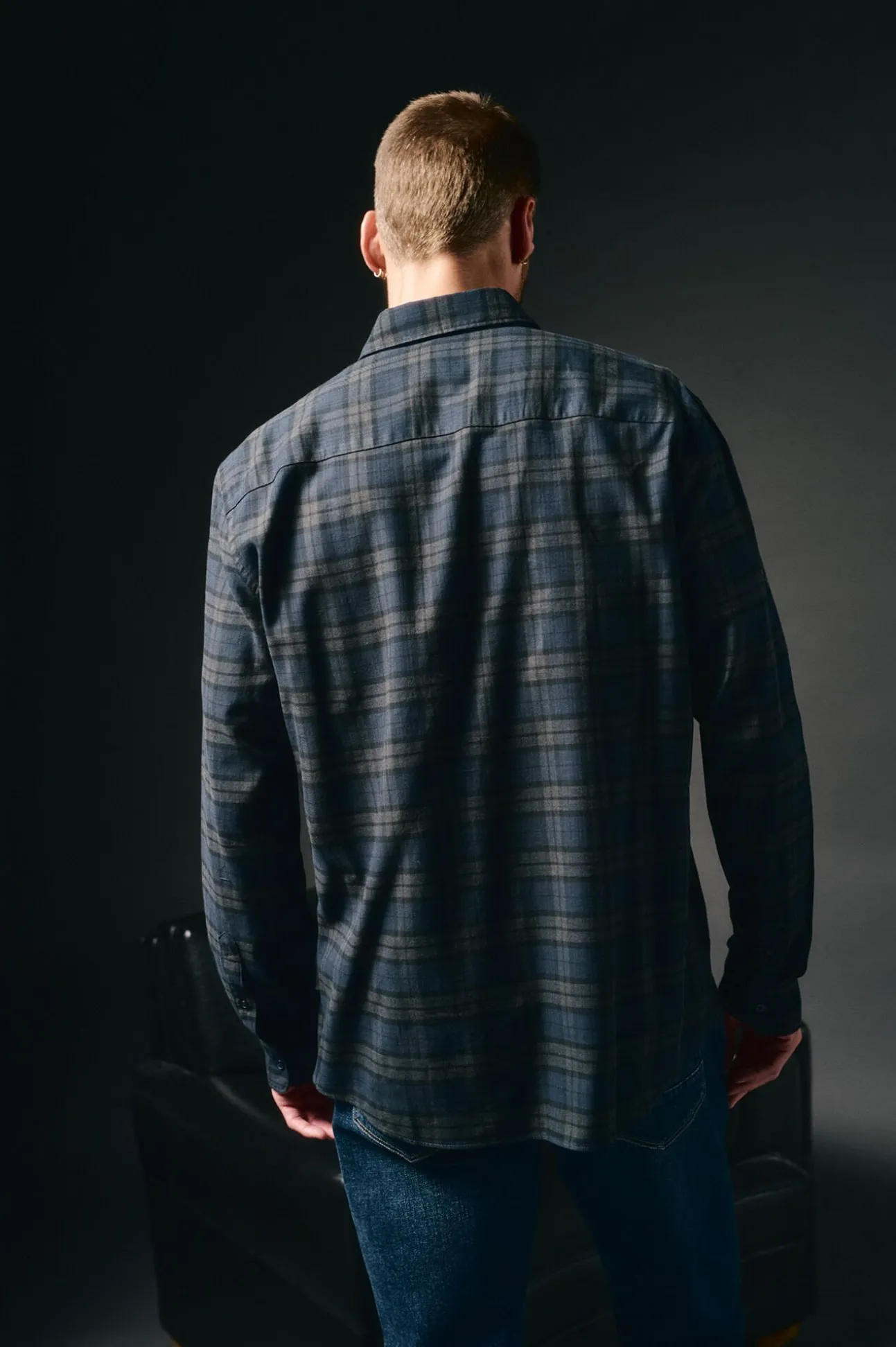 Camisa cuadros franela