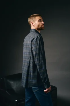 Camisa cuadros franela