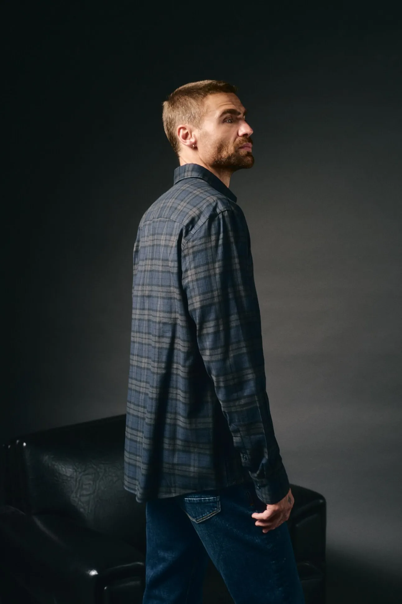 Camisa cuadros franela