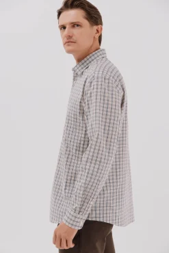 Camisa cuadros popelín