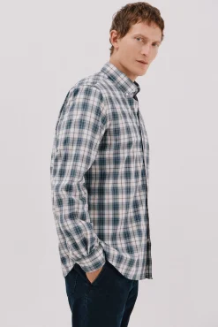 Camisa cuadros popelín