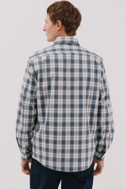 Camisa cuadros popelín