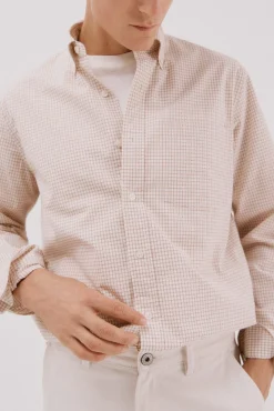Camisa cuadros popelín