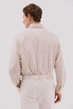 Camisa cuadros popelín