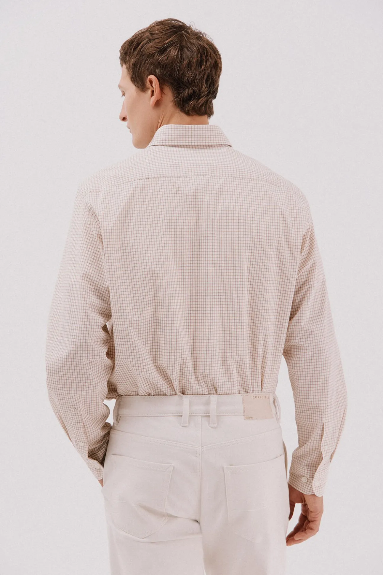 Camisa cuadros popelín