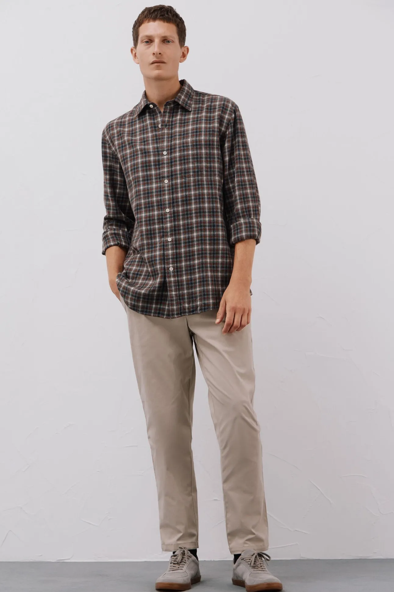 Camisa cuadros Tencel