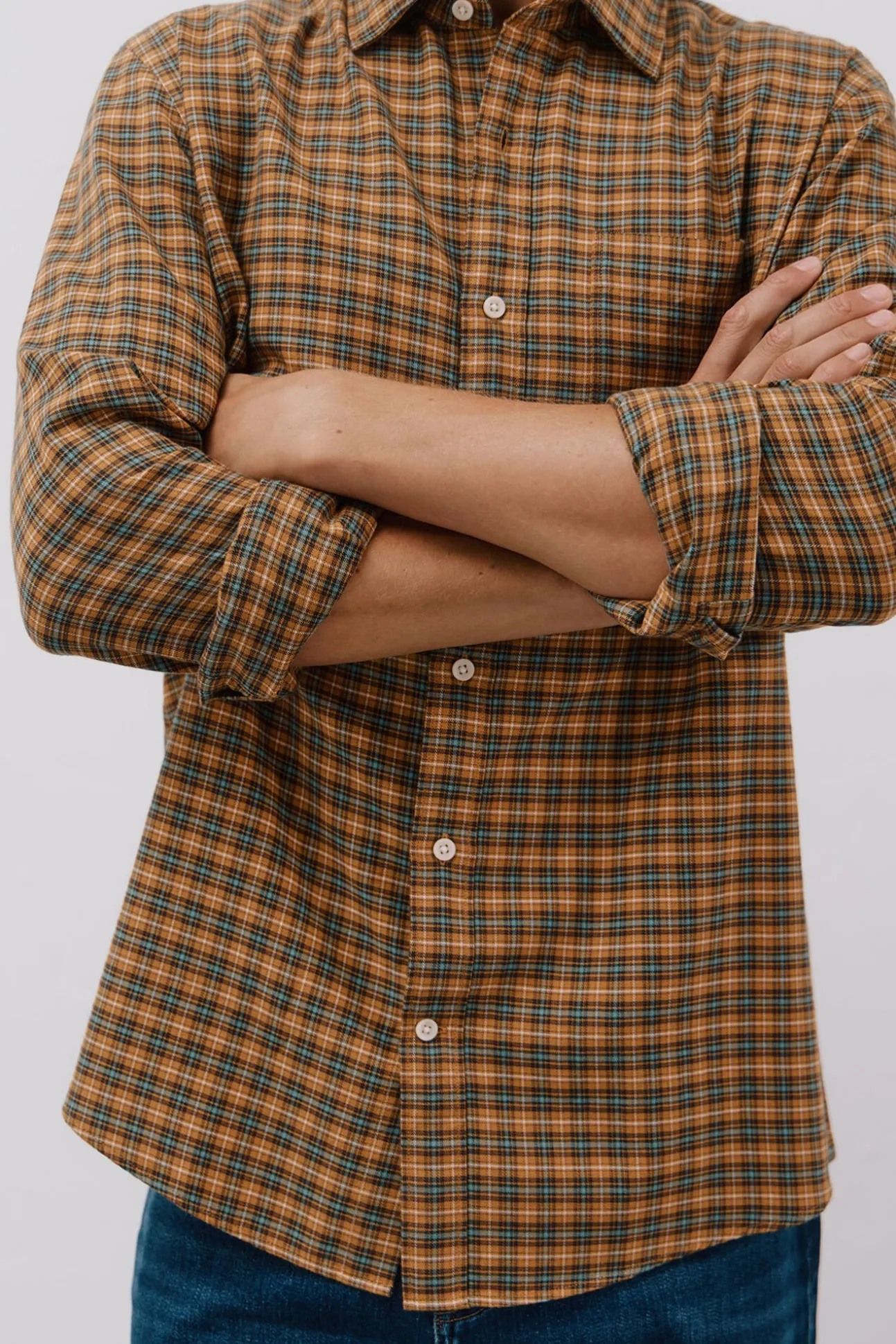 Camisa cuadros Tencel