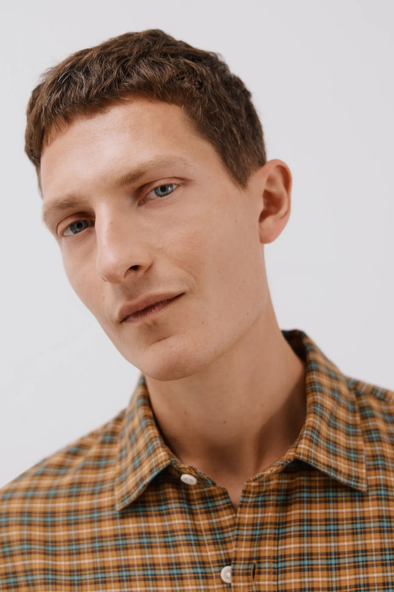 Camisa cuadros Tencel