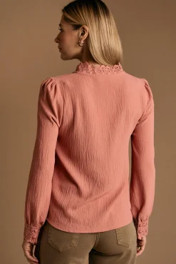 Camisa cuello bordado Luzma