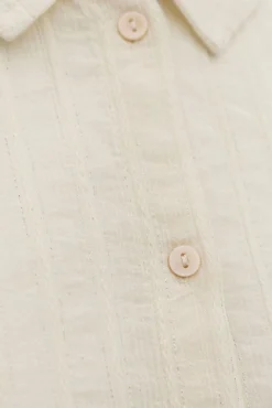 Camisa de algodón de manga larga talla grande