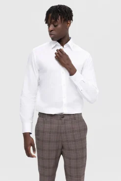 Camisa de algodón orgánico Slim Fit.