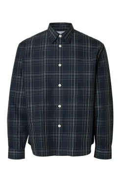 Camisa de cuadros popelín.