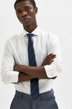 Camisa de manga larga de vestir 100% algodón