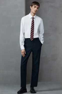 Camisa de manga larga de vestir 100% algodón