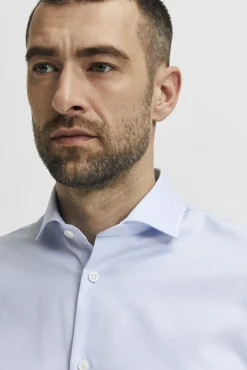 Camisa de manga larga de vestir 100% algodón