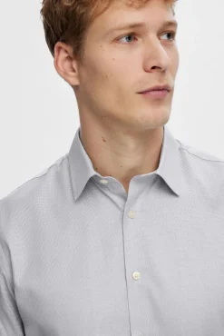 Camisa de manga larga de vestir 100% algodón