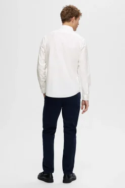 Camisa de manga larga Slim Fit confeccionada con algodón reciclado