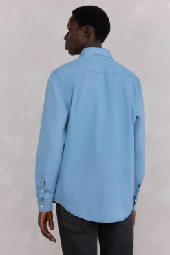 Camisa denim tejido italiano