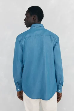 Camisa denim tejido italiano