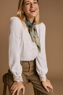 Camisa detalle bordado Greta