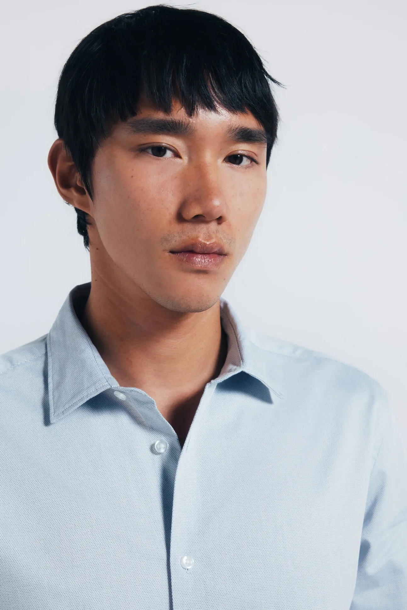 Camisa easy care estructura