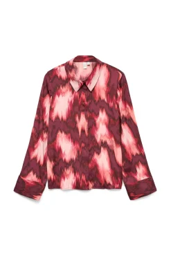 Camisa efecto satinado