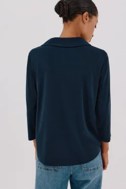 Camisa elástica botones