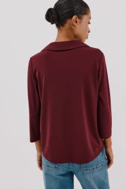 Camisa elástica botones