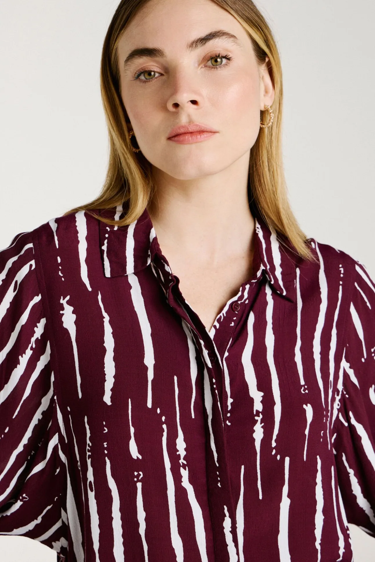 Camisa estampada de viscosa