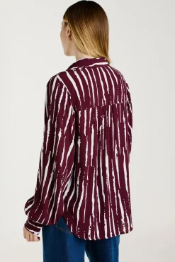 Camisa estampada de viscosa