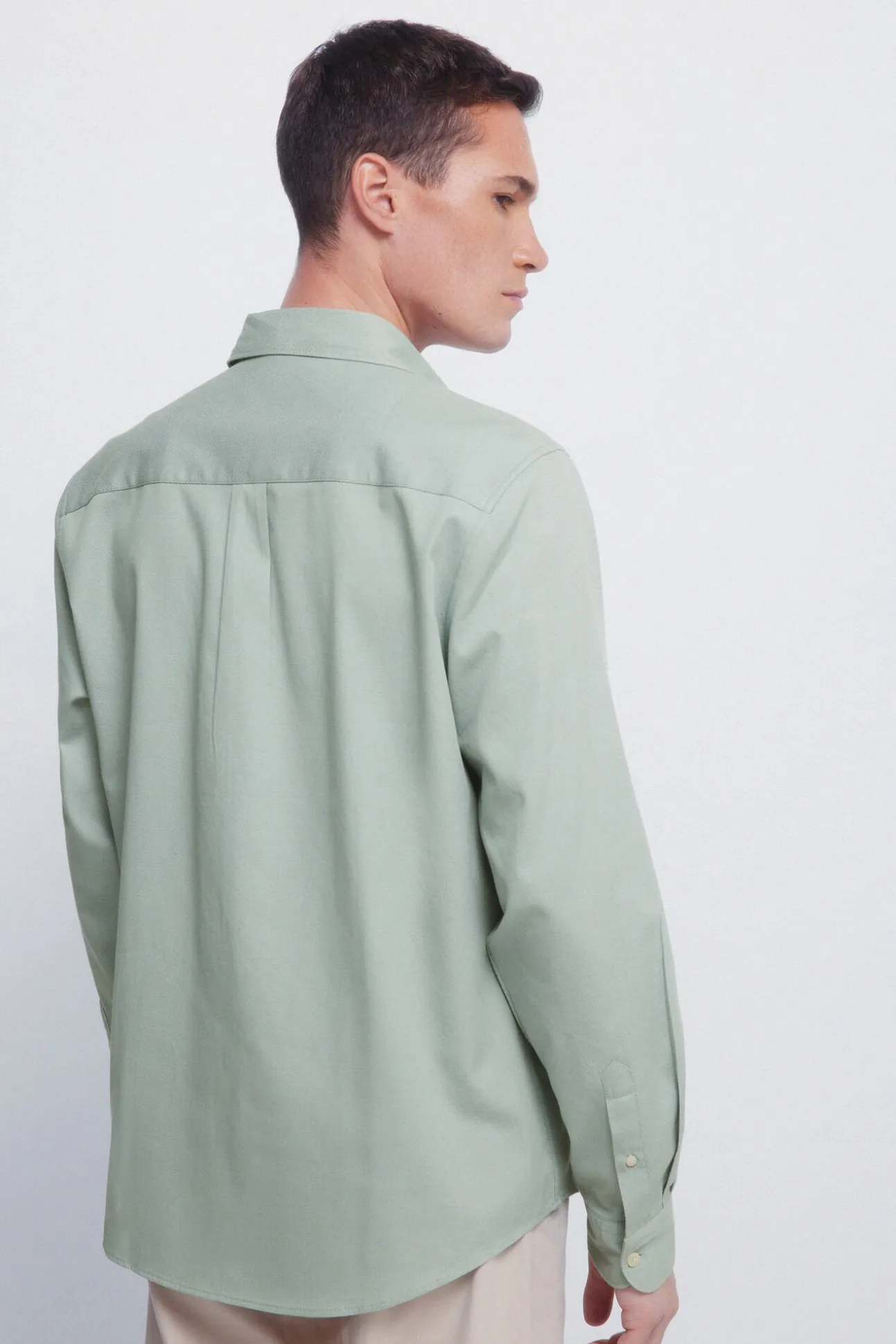 Camisa estructura bicolor