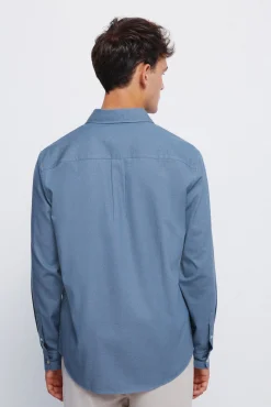 Camisa estructura bicolor