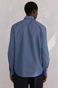 Camisa estructura fácil plancha + anti olor regular fit