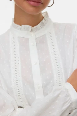 Camisa fluida de manga larga