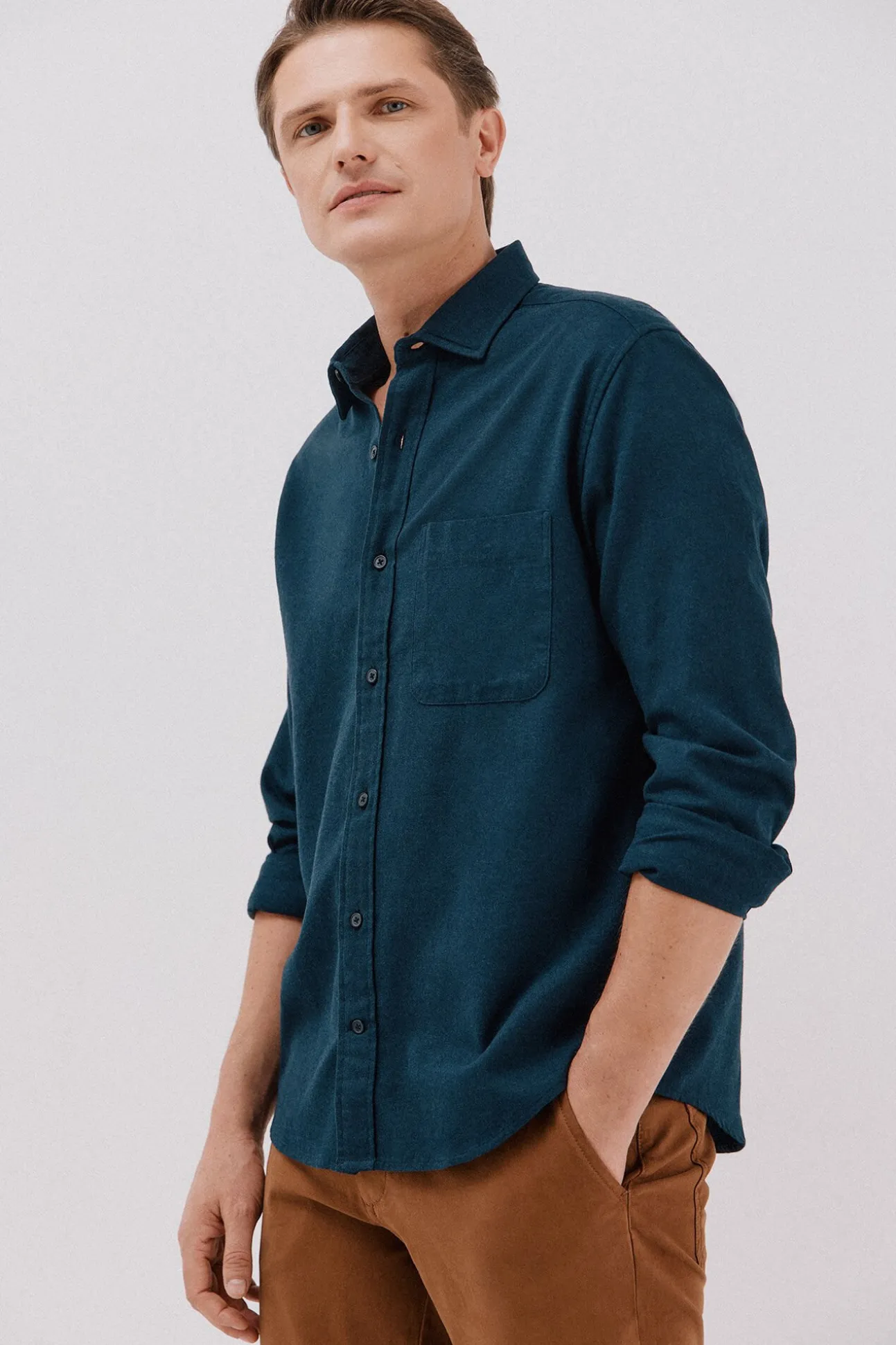 Camisa franela espiga