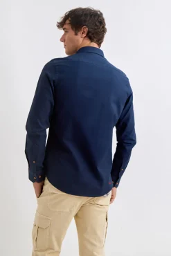 Camisa Garment Dyed Estructura