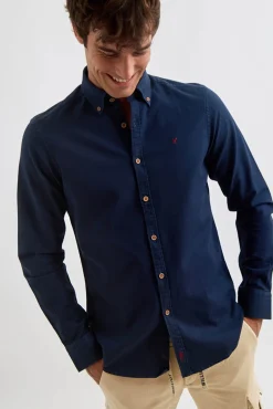 Camisa Garment Dyed Estructura